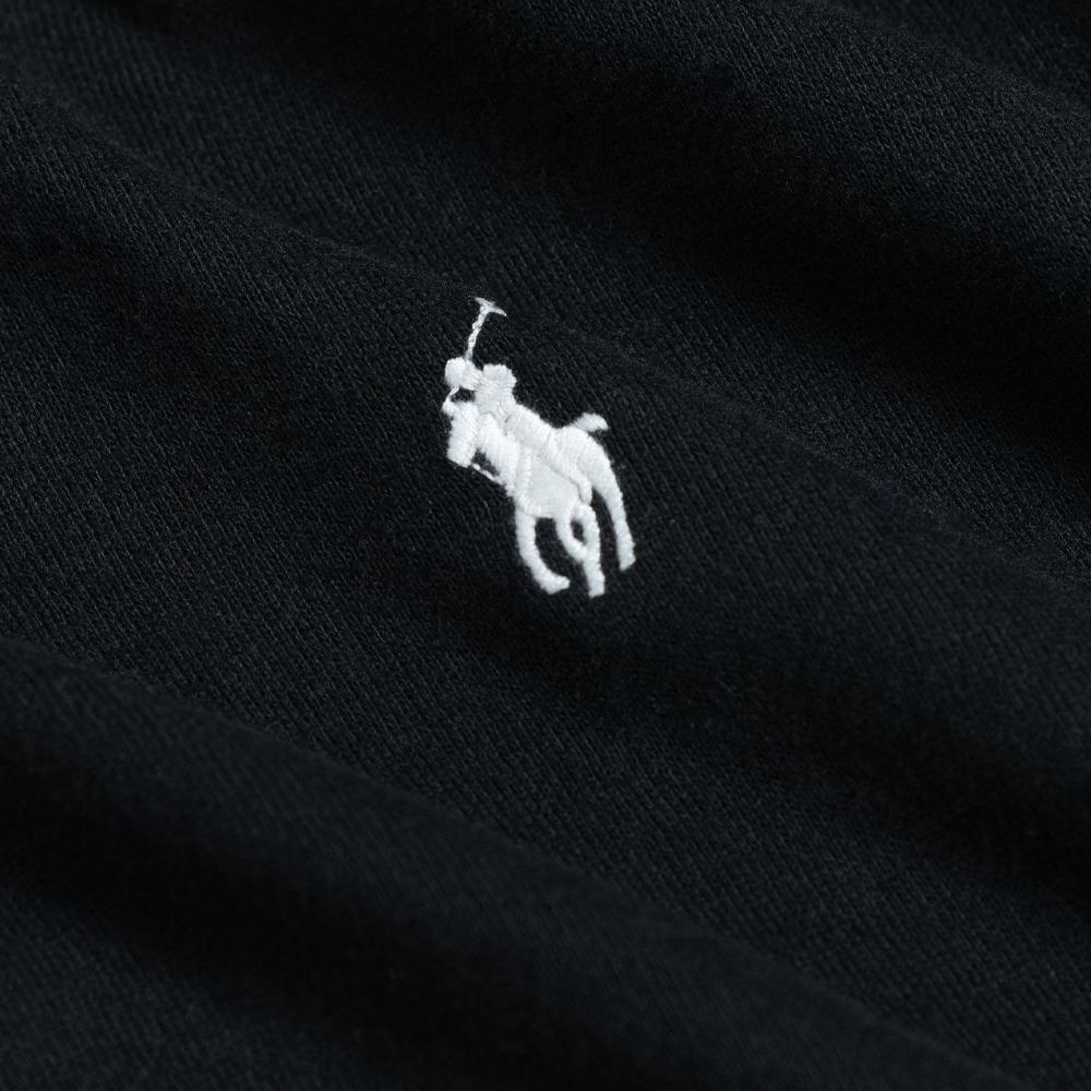 Polo Ralph Lauren FW23 Mikina s kapucí z fleecu s dlouhým rukávem s výšivkou loga Pony Dámská mikina Černá 211817657-005