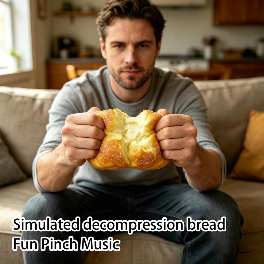 Simulation Bread Toy Soft Stress Sensory Toy for Kids and Adults