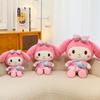 Large Cute Kuromi And My Melody Plush Toy Soft Stuffed Animal Doll For Kids