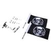 Replacement Skull Flag Pole Kit for Gold Wing Tour DCT Chrome Easy Flag Size 2018-2020, Finish, Installation, 14x20.5cm