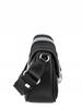 David Jones women's messenger bag, black faux leather