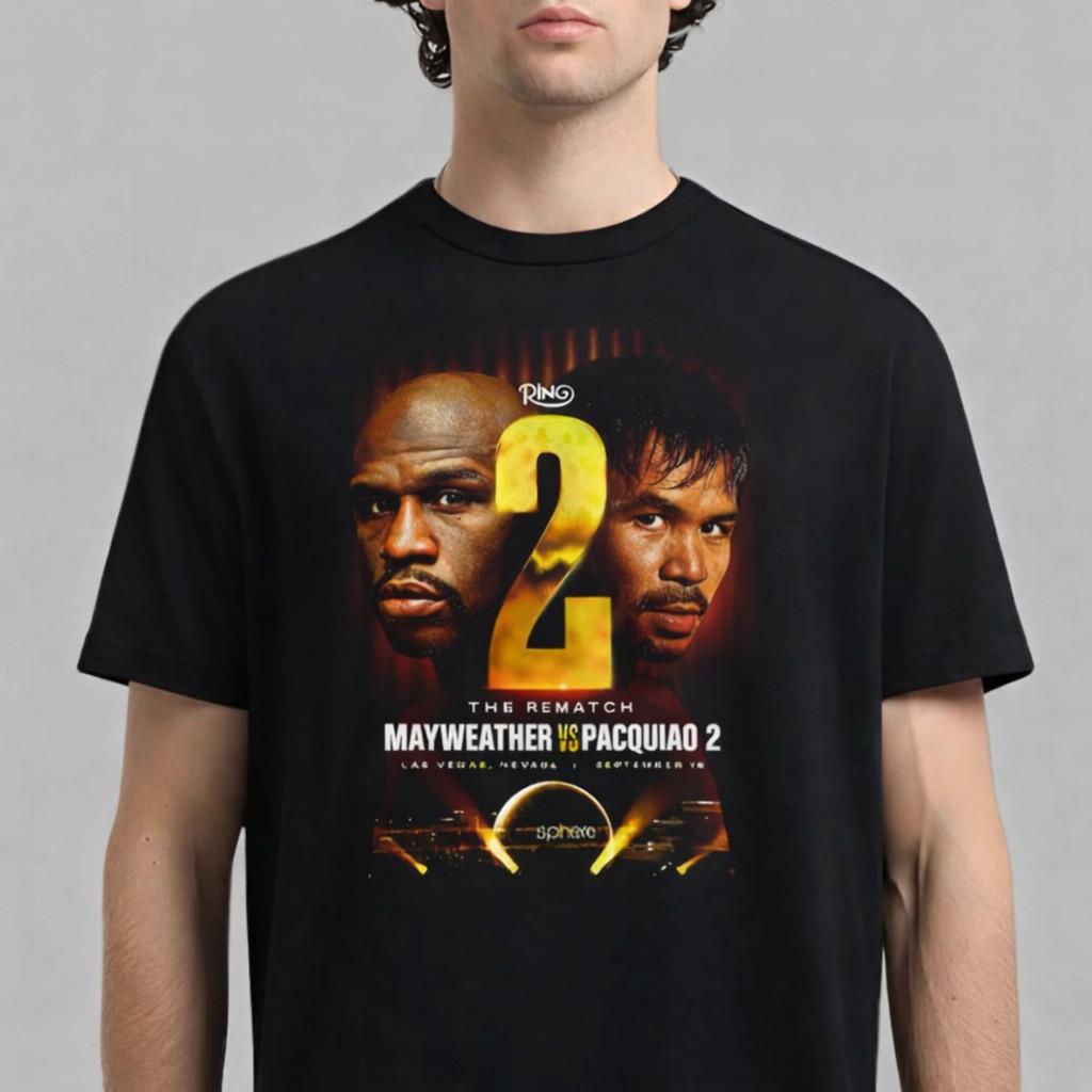 The Ring 2 Floyd Mayweather Jr vs Manny Pacquiao Rematch Unisex T-Shirt S разноцветный
