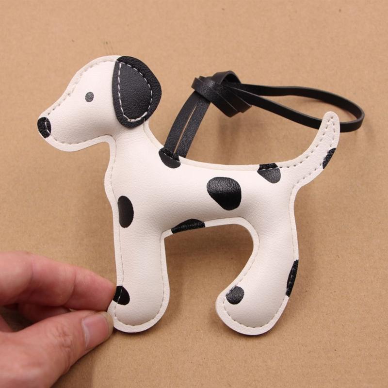 Dalmatian Print PU Leather Keychain Lightweight Lanyard For Keys Accessories Multiuse Key Holder Accessory