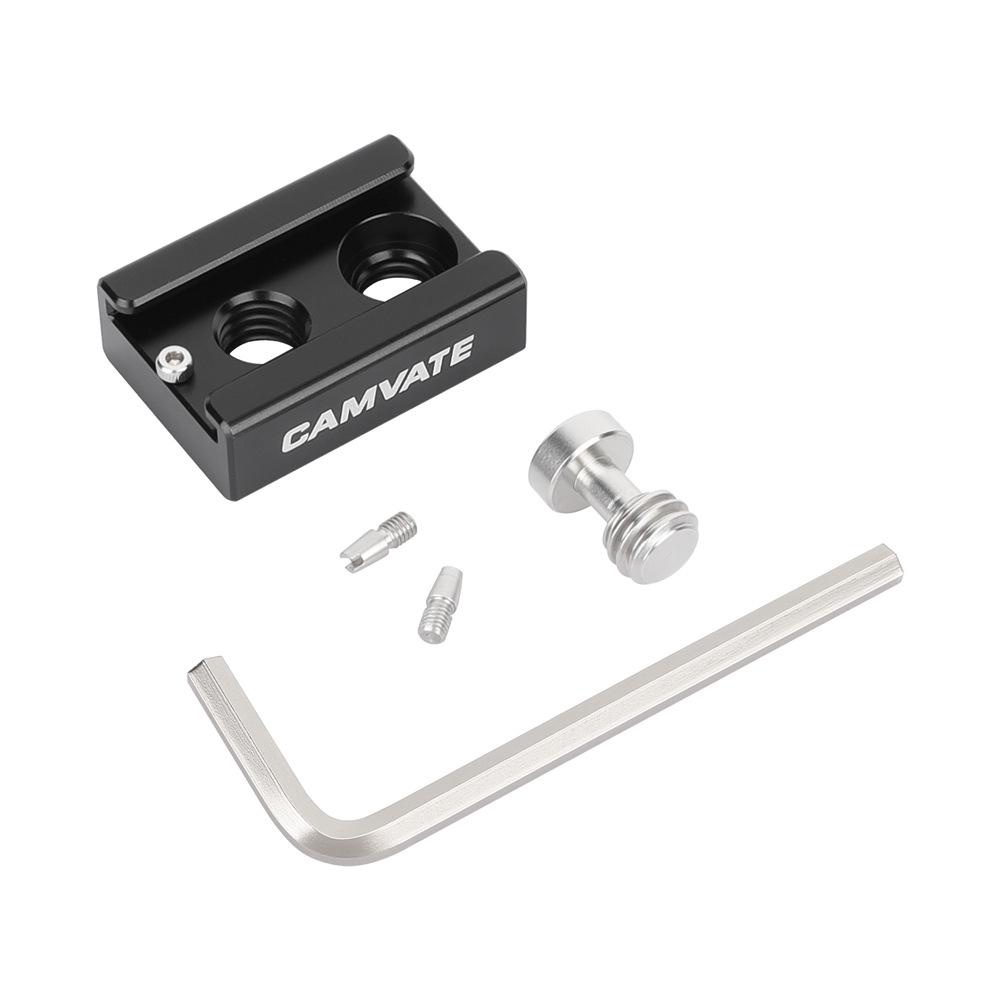 

HDRIG DSLR Camera Cold Shoe Adapter with 3/8 Thread and Positioning Pin Universal 3978 чорний