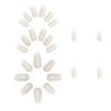 24pcs Minimalist Elegant Daily Aurora White Almond Shaped Fake Nails Nail Tips Set, Suitable For Girls And Ladies For Everyday Use Nail Supplies