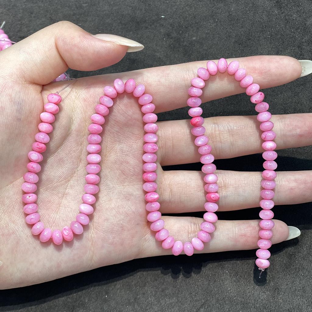 1 Strand Natural Freshwater Shell Abacus Beads 3×5mm 38cm Flat Spacer Loose Beads For DIY Bracelet Necklace Jewelry Making