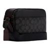 New COACH Graham Leather Camera Bag, Crossbody Bag Small Men's Black Gray C5810-QBA5F