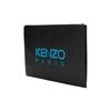 Kenzo Classic Tiger Head Embroidery Color Block Zip Closure Leather Clutch Men Clutch Black F965PM322L49-99B