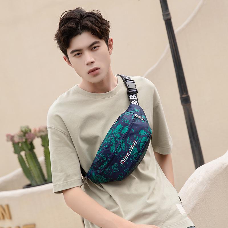 Men's Camouflage Outdoor Waist & Shoulder Messenger Bag - Fashionable Cycling Chest Bag