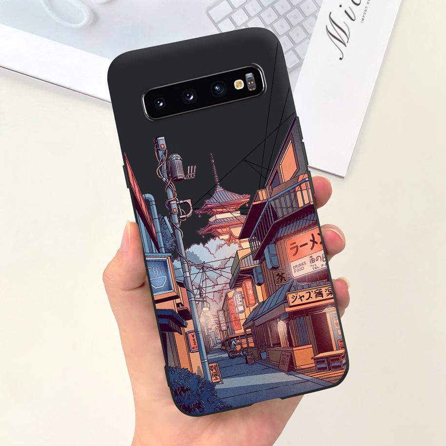 For Samsung S10 Plus SM-G975F Case Cute Dinosaur Duck Cartoon Soft Silicone Phone Cover For Samsung Galaxy S10 S10e G973F Bumper