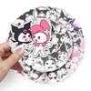50 Kuromi Cute Cartoon Waterproof Stickers for Suitcases, Phone Cases, Laptops, and Journals.