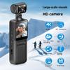 4K Vlogging Camera Handheld Video Camcorder Stabilization Wifi 180 Degree Rotatable Lens with LCD Screen for Outdoor