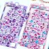 Kawaii 3D Puffy Stickers Aesthetic Cartoon Decals Phone Case Scrapbooking Stationery Decoration Sticker Gifts