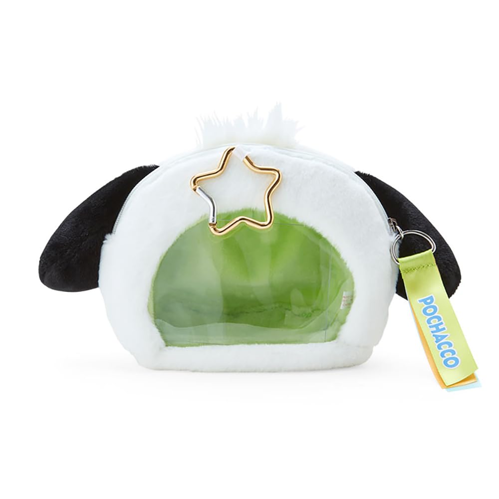 Sanrio Windowed Character Grand Prix 2nd x 20 x 7 325741 Face-Shaped Pouch, Edition, Pochacco, 11.5 cm, Character,
