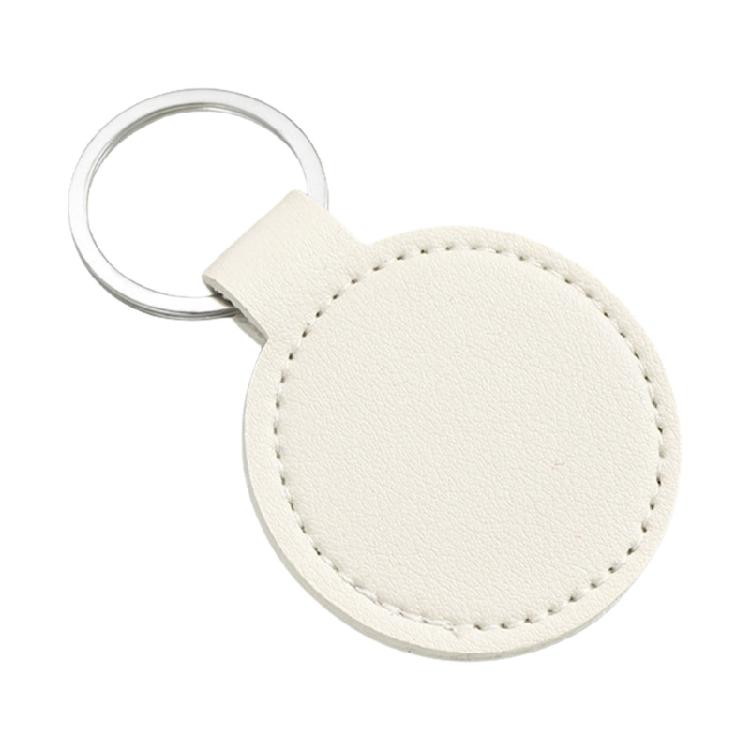 Slim PU Keychain With Reinforced Metal Clip Light Weight Key Management Solution For Home And Vehicle Key