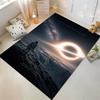 Astronaut and Black Hole Space Sci-Fi Rug – Non-slip Rug Suitable for Living Room and Bedroom Sofas.