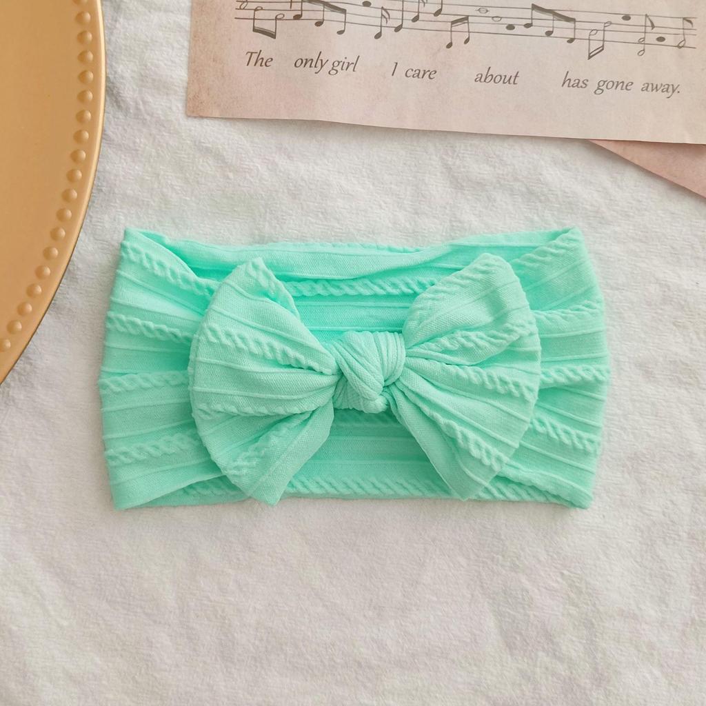 European & American Elastic Nylon Bow Baby Headband Hair Accessories