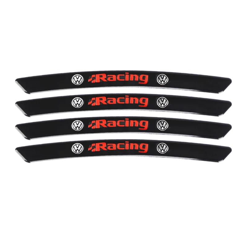 

VW GTI GOLF 2026 Hot For VW VOLKSWAGEN 4pcs Aluminium Alloy Car Wheel Hub Stickers For Volkswagen GTI R-Line R Polo T5 Golf Pass