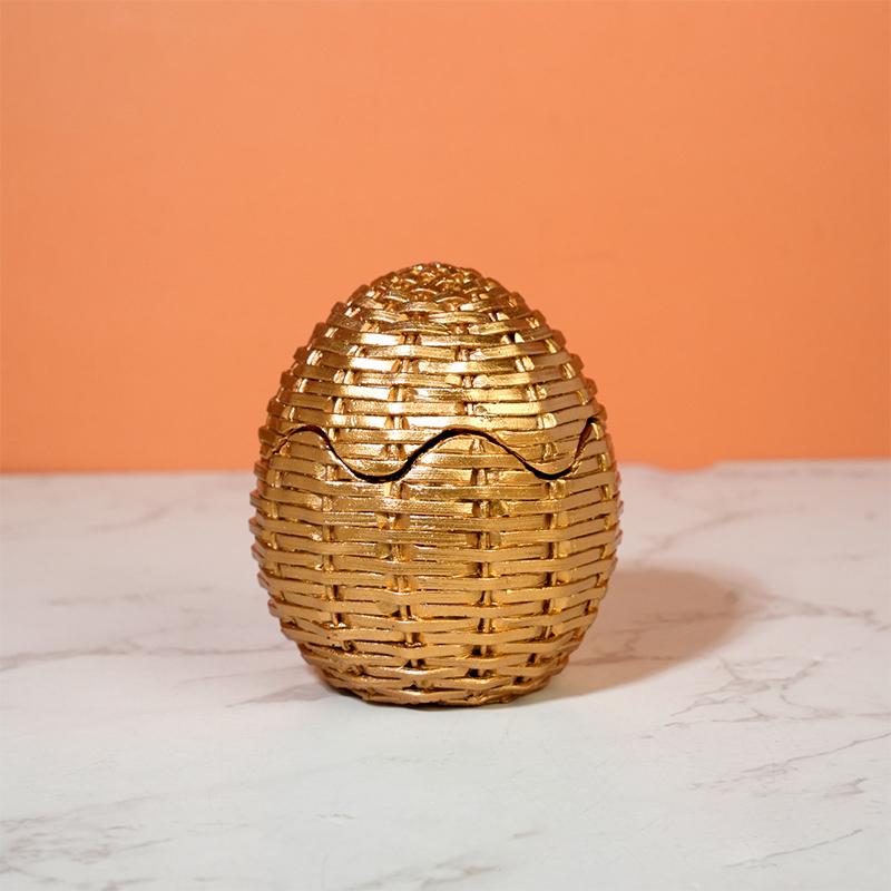 

Rattan Effect Resin Bunny Easter Decor,Table Rabbit Easter Decorations,Spring Bunnies Decoration Statue Figurine