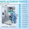 Professional Refrigerator Water Management Part Compatibility Process Leak Prevention Mechanism Plastic Metal Texture