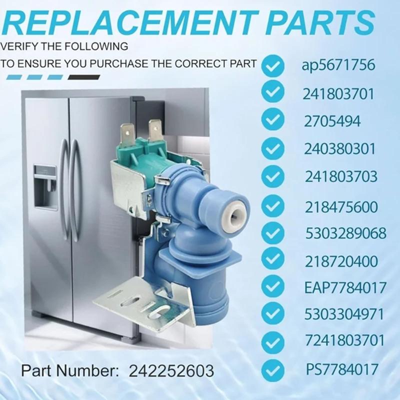Professional Refrigerator Water Management Part Compatibility Process Leak Prevention Mechanism Plastic Metal Texture