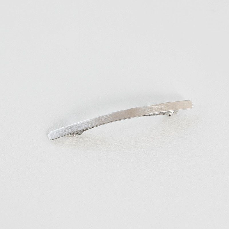 

Normcore Doctrine Fashion Tie Ponytail Hairpin Metal Drawing 2. Flat, Small, Silver