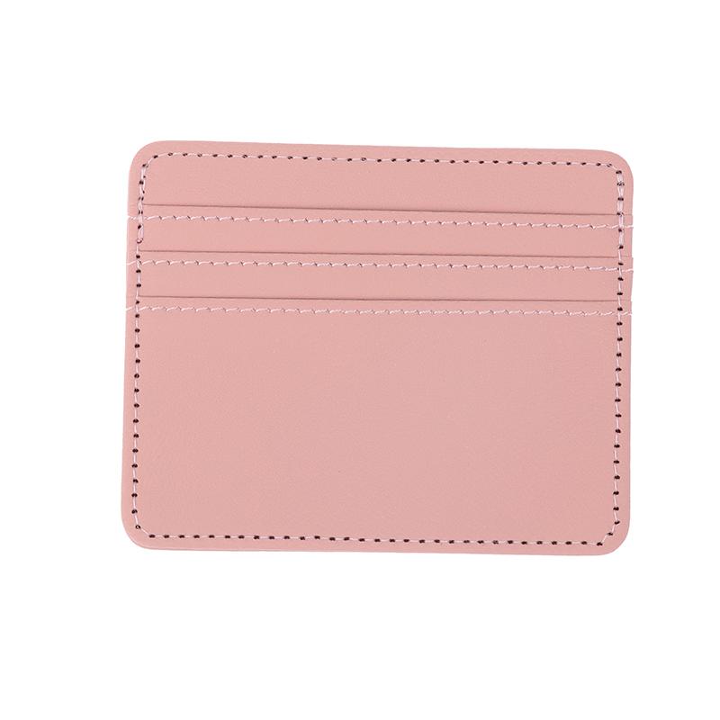 Mini Ultra-Thin Leather Wallet 4 Slots Cardholder Slim Bank Credit Card Holder Men'S Business Small Id Case For Women Purse
