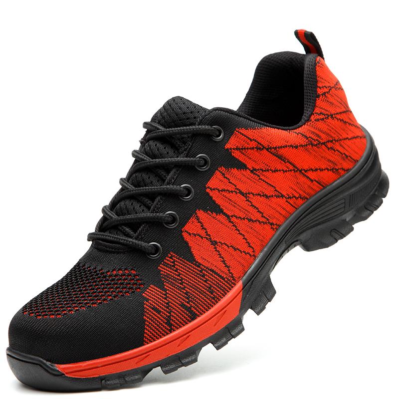 Fashion Work Safety Shoes Men Boots Fashion Work Sneakers Male Shoes Adult Work Boots Steel Toe Shoes Indestructible Men Safety Boots