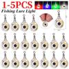 1-5PCS Mini Fishing Lure Light LED Deep Drop Underwater Eye Shape Fishing Squids Fishing Bait Luminous Lure for Attracting Fish