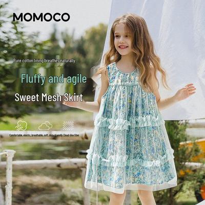 MOMOCO Girls' Sleeveless Summer Princess Dress