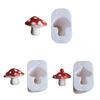 Handmade Mushroom Bead Mold 3D Gypsum Resin Mold For Clay Earrings Pendant Crafting And DIY Accessories