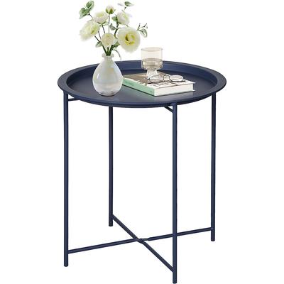 Beistelltisch Sofa Beistellkaffee 47 x 47 x Skandinavisches Schlichtes Design für Neben Sofa Importiert von Tisch, Tisch, Tisch, Tisch, Blau, 50,5 cm,
