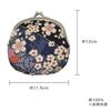 Kyosuke Japan-made Clasp Wallet Pouch Cotton 100 Flower Approximately 1211.5cm Coin Purse Case 3.3 Sun Kanoko Cherry Blossom Pink