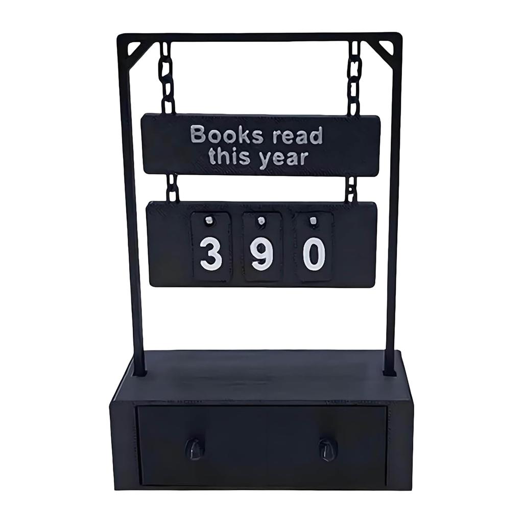 Hanging Book Counter with 30 Number Tags Counting Tool for Shelf Storage Organization Compact Size for Home Office Library Use