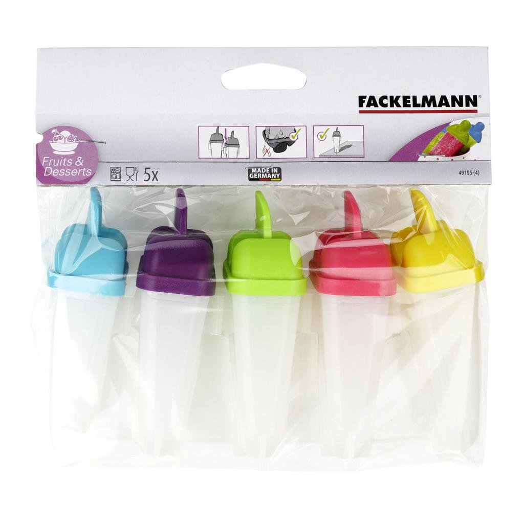Lot of 5 Molds for Fackelmann Homemade Water Ice Creams Ref. 49195