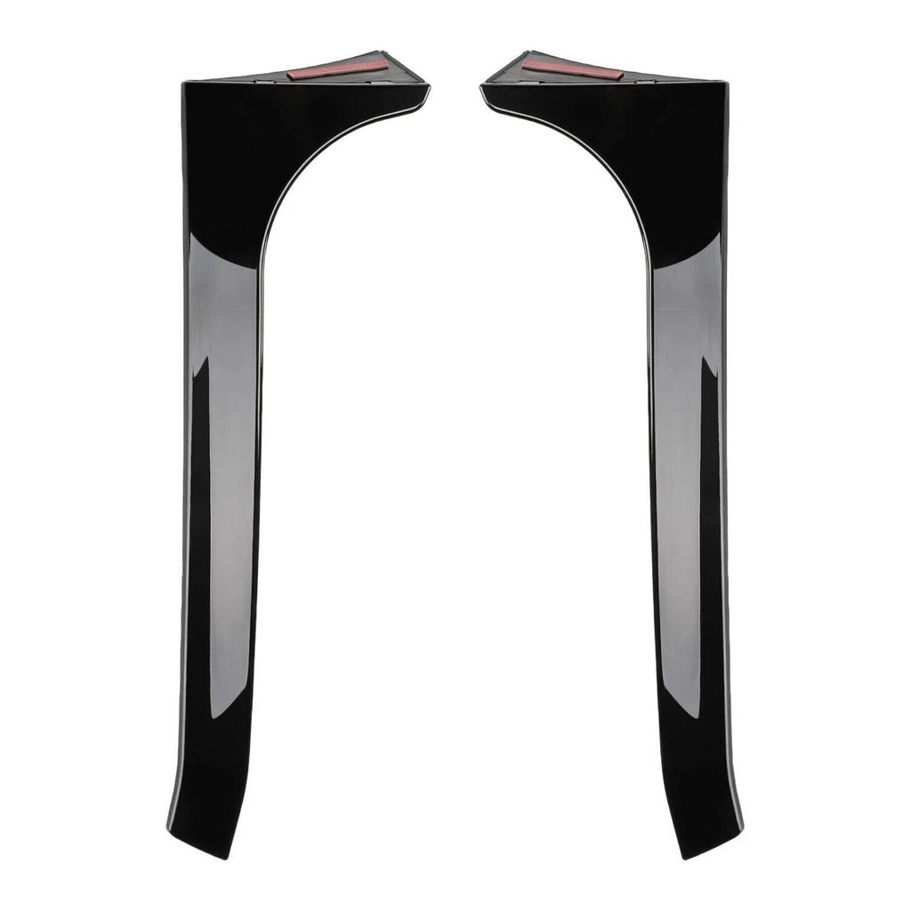 Gloss Black Pair Rear Window Side Wing Spoiler For VW Golf MK6 GTI 08-13