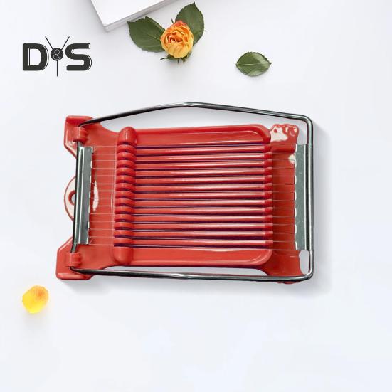 Potato Egg Slicer Easy Press Food Slicer Luncheon Meat Cutter with 14 Stainless Steel Wires Cheese Slicer for Soft Fruit Tofu Dragon Fruit