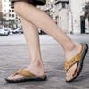 38-47 Ciabatte Estive da Uomo Taglia Grande Infradito in Pelle Sandali Sandali da Spiaggia Uomo Ciabatte in Pelle per Uomo