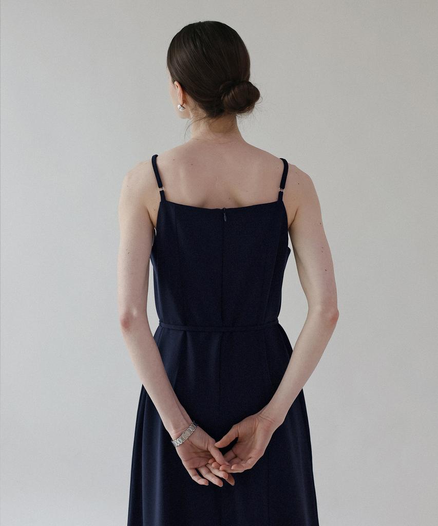 Keullaepeu Summer Wool Long Dress_Navy