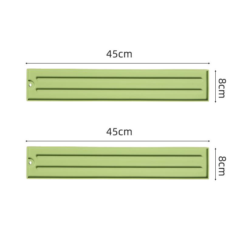 1/2 szt. Silikonowa Mata Susząca do Kuchni, Mata Drenująca w Szczelinę Płyty Grzewczej, Antypoślizgowa Mata na Naczynia Kuchenne, Stojak na Pokrywki Garnków, Podkładki pod Akcesoria Kuchenne