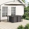 Garden Dining Set 5 pcs Light Grey and Cream PP