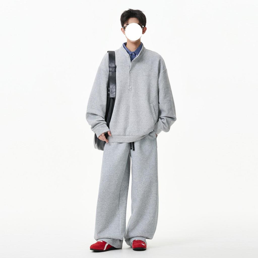 Men's Autumn Trendy Loose-Fit Hoodie and Long Pants Set
