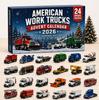 Transportation Advent Calendar With Acrylic Material For Holiday Gift And Kids Play