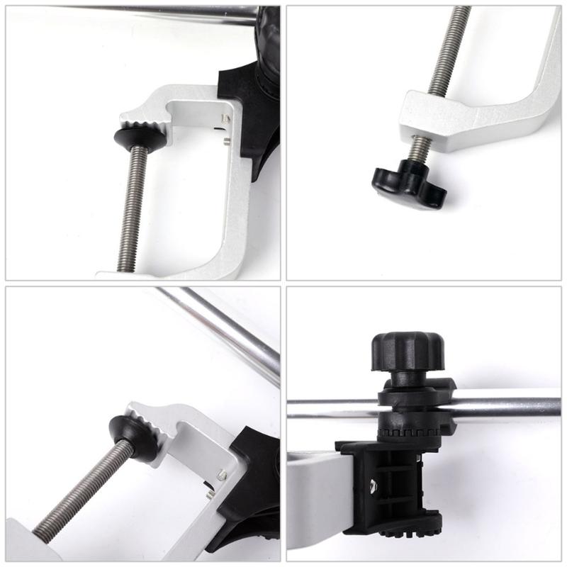 360 Degree Rotating Holder Transducer Bracket Fish Finder Mount Aluminum Transducer Mount Bracket Quick Removal