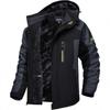 Winter New Men's Ski Jacket Large Size Loose Velvet Thickened Hooded Warm Cotton