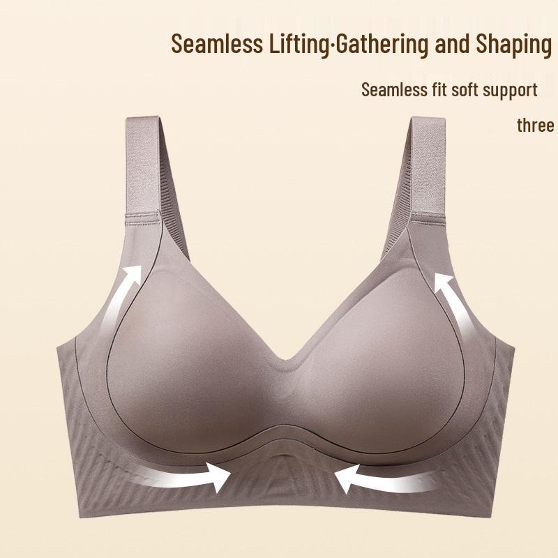 Tila Seamless Jelly Support Shaping Bra - Wirefree, Anti-Sagging, Fixed Cup for Small Chest