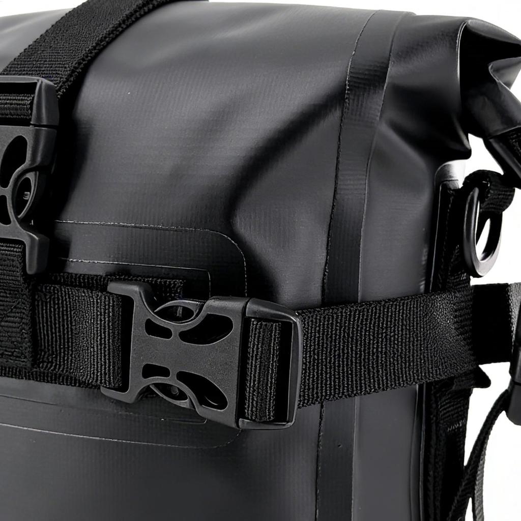 Waterproof Motorcycle Tail Bag 6-8L PVC Saddle Dry Luggage Outdoor Back Sear Pack Motorbike Pannier Shoulder Bag Travel Storage