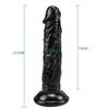 Realistic Soft Dildo Fake Penis Black Adult Sex Toys