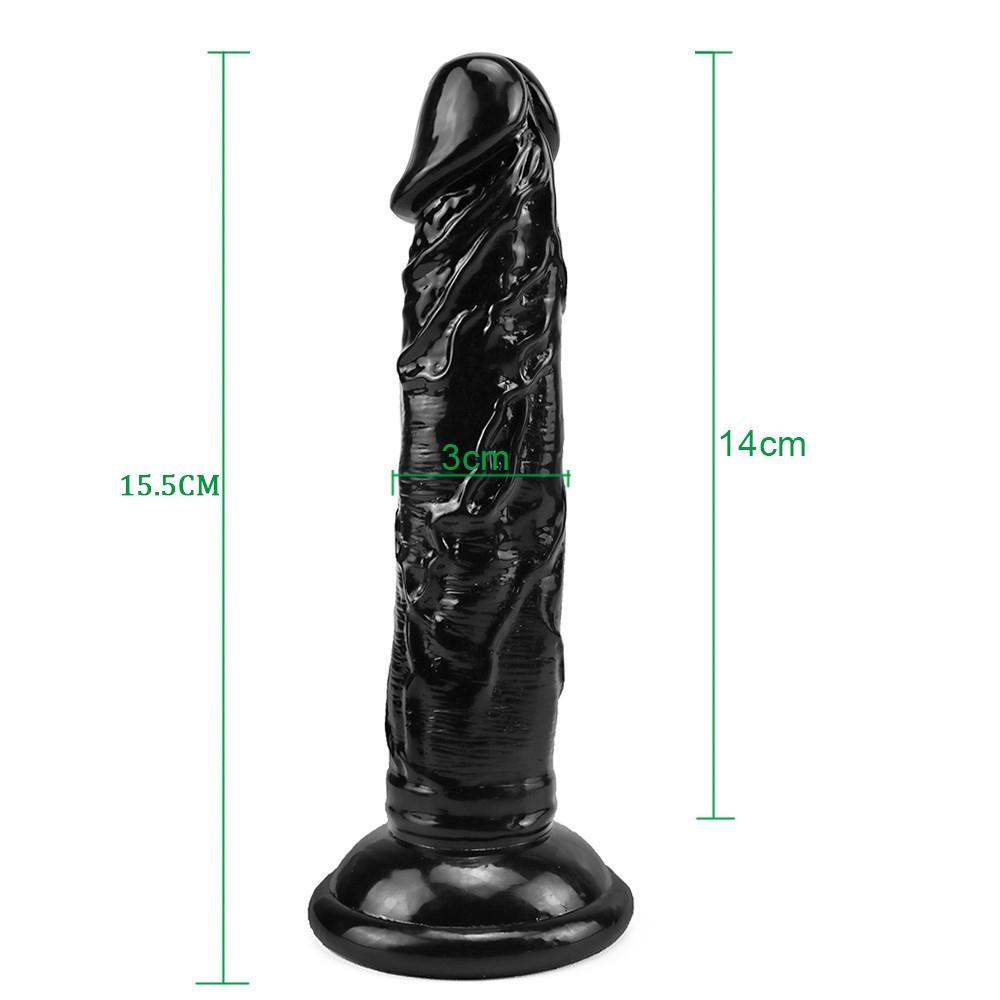 Realistic Soft Dildo Fake Penis Black Adult Sex Toys