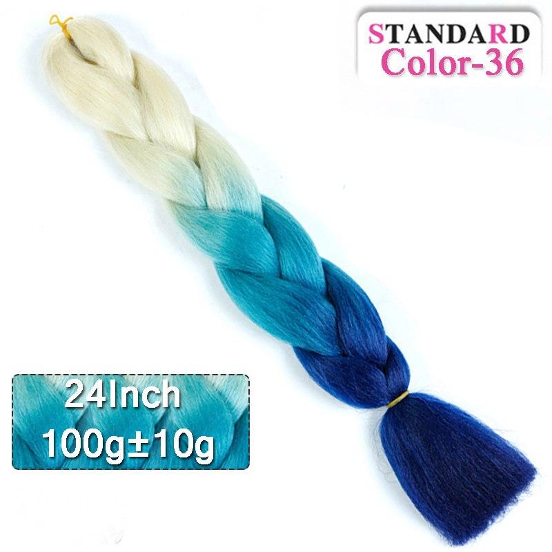 LUPU 60CM Synthetic Hair Extension Big Braid Braid Long Gradient Pink pPurple Blonde Party Wig Hair Extension Braid